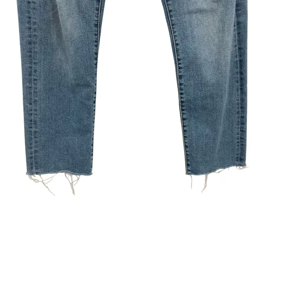 Levi's Wedgie‎ Straight Jeans Distressed Denim Medium Wash Blue Size 30 - Image 8