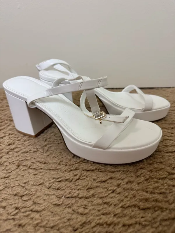 Express Ankle Strap Block Heel Sandals Size 8 - Image 9