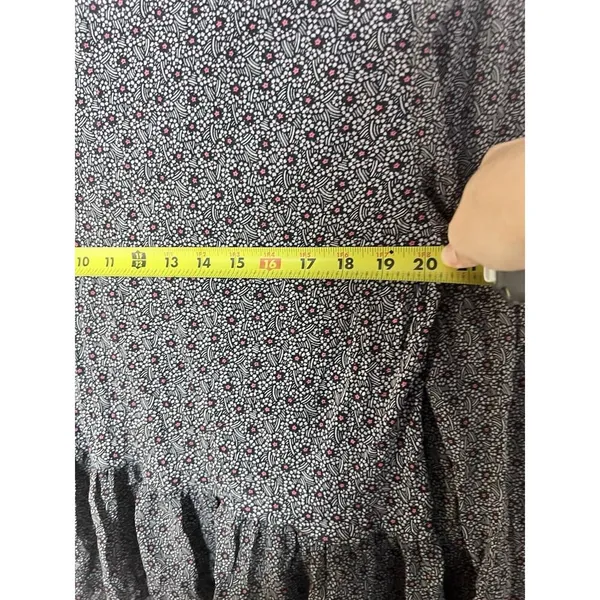 LOFT Large Blouse Floral Retro Ballon Long Sleeve High Neck NEW Preppy Career - Image 7