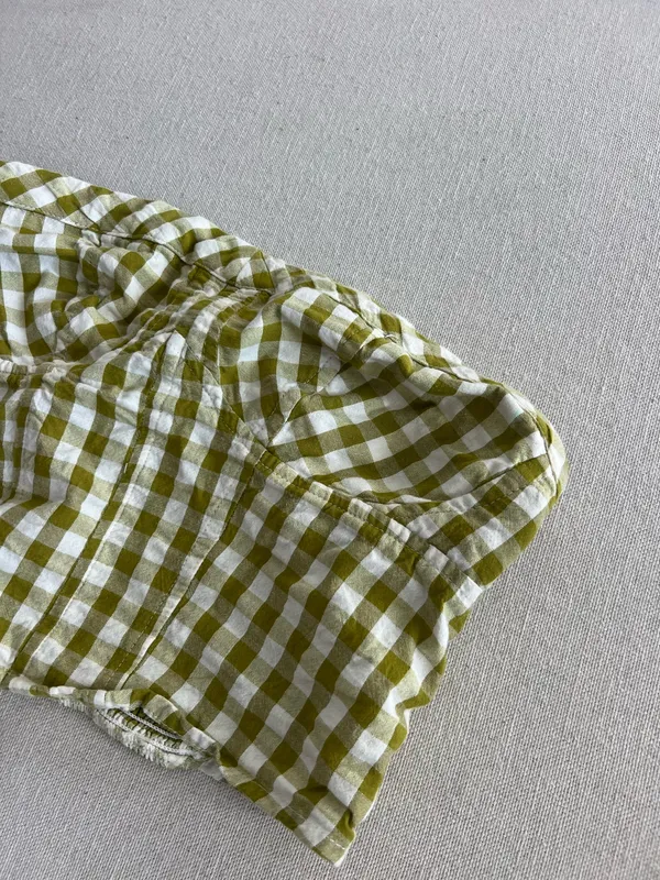 Free People Gingham Tube Top - Image 3