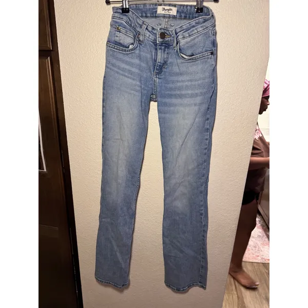 Wrangler Retro Womens Slim Bootcut Jeans Light Wash Denim 25x34 112346616 - Image 3