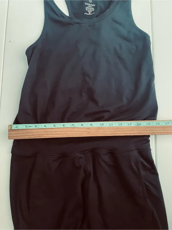 Sweaty Betty Jumpsuit Black Yoga One Piece, Size M, EUC - Image 11