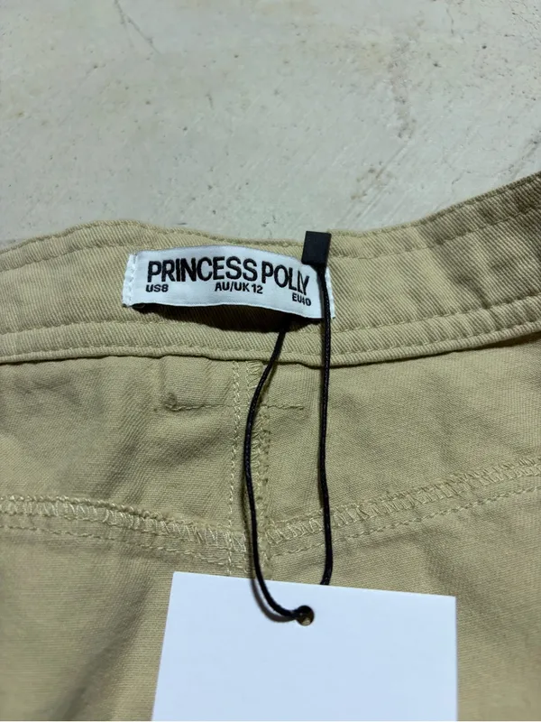 Princess polly NWT Lydie Beige Cargo Mini skirt 8 - Image 6