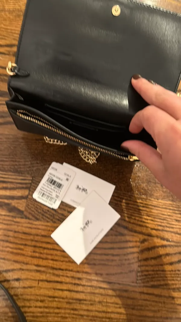 Black Coach Waist and Crossbody Purse - Image 5