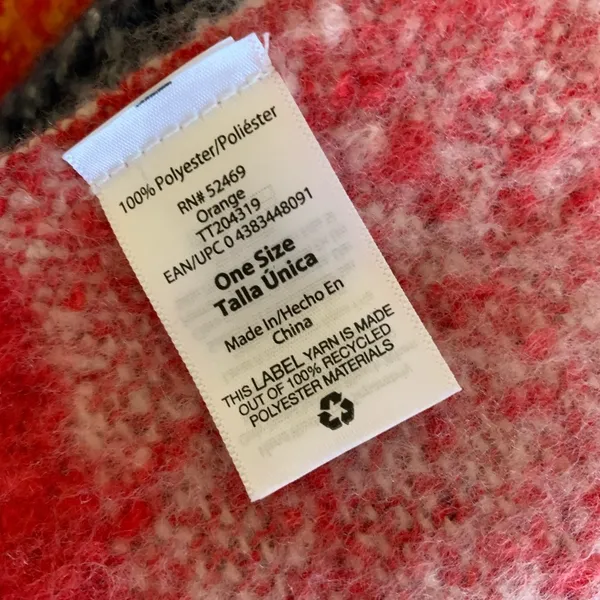 Boutique Plaid Fringe‎ Blanket Scarf OS - Image 3