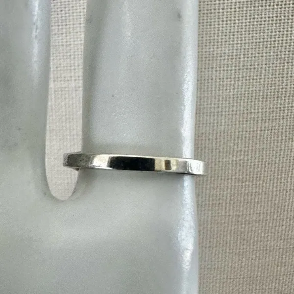 Geometric Faux Silver Ring Silver - Image 5