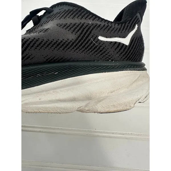 Hoka One One Clifton 9 Womens 11D 11 Wide Black‎ Running Shoes Athletic Sneakers - Image 13