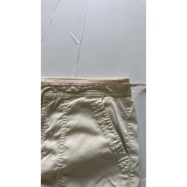 American Eagle Womens Cargo Pants Beige Size 14 Parachute Utility Y2K Drawstring - Image 8