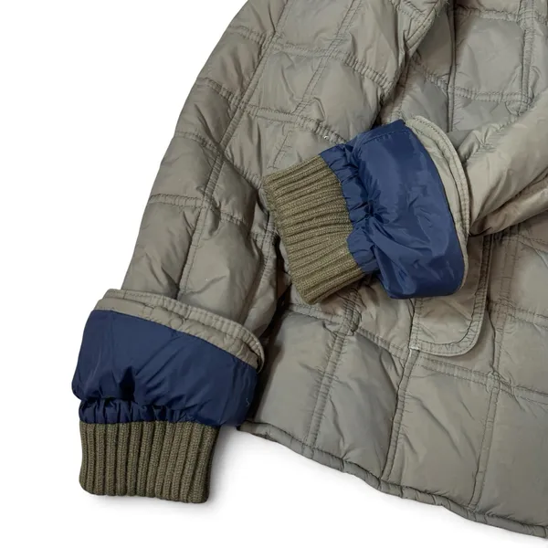 Vintage Y2K Abercrombie & Fitch Down Quilted Puffer Jacket Size L Green Military - Image 4
