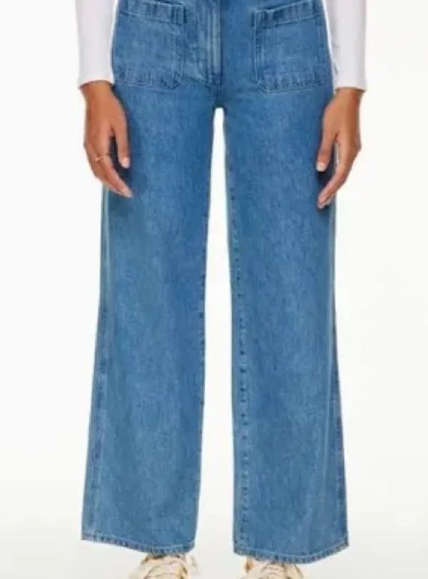 Aritza Wilfred Free Adrift Ocean Medium Blue Women Jeans Sz 8 - Image 2