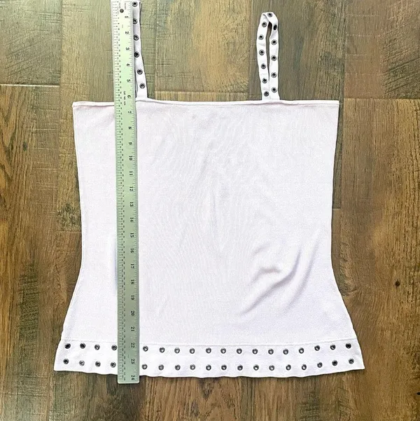 Bisou Bisou Jeans lavender knit tank top, size XL - Image 8
