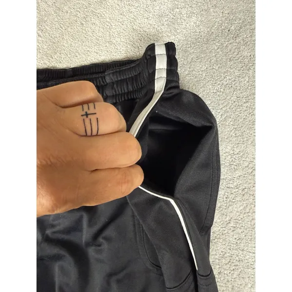 Air Jordan Track Pants Mens XXL Athletic Black White Stripe Ankle Zip Baggy Wide - Image 5