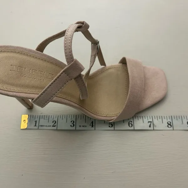 Heels Truffle Collection Chic Nude Strappy 7 see measurements-no size showing - Image 8