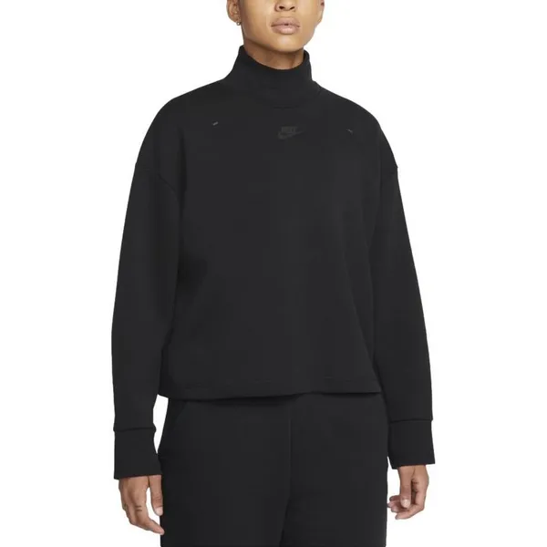 Nike Tech Fleece Turtleneck Women Large Black DD5628-010 Mock Neck Gorpcore Tech - Image 2