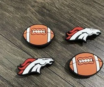Denver Broncos Football Team Charm For Crocs - 4 Pieces - Image 2