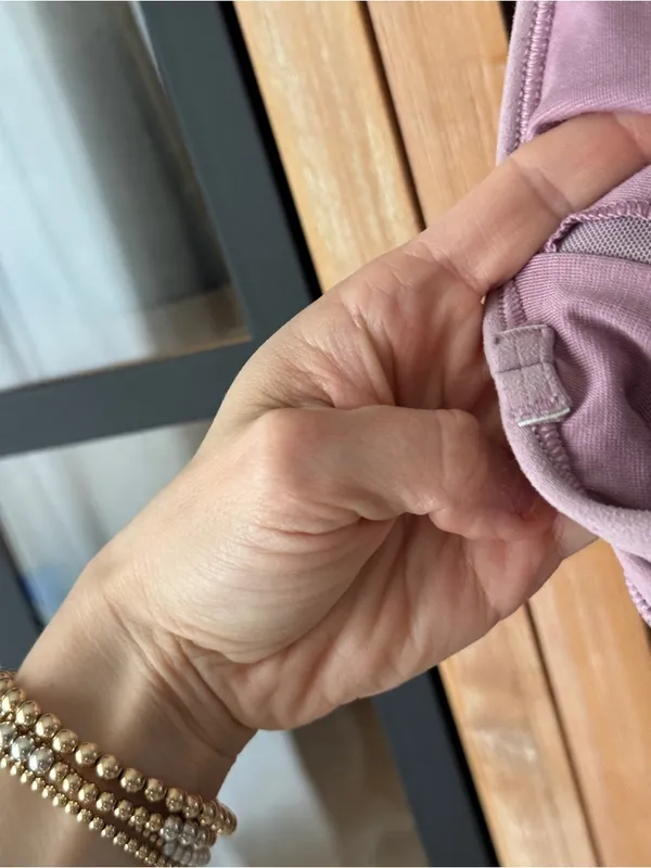Lululemon Flow Y Sports Bra Nulu Lavender Lux dusty rose blush strappy workout - Image 13