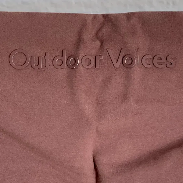 NWT Outdoor Voices Zoom 8"‎ Biker Shorts in Deep Taupe - Image 4