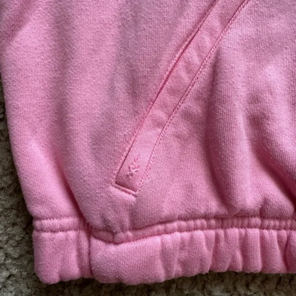 ALO Stadium Half Zip Hoodie in Macaron Pink - Image 6