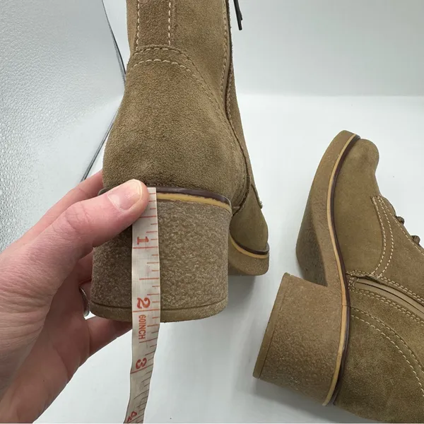 Blondo Tan Suede Waterproof Lace Up Combat‎ Boots Size 9 quality neutral staple - Image 6