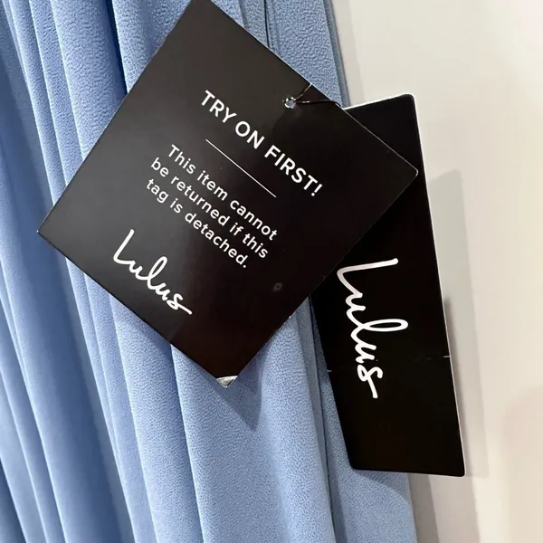 Lulus Lost In The Romance Chiffon Gown Slate Blue Small Prom Bridesmaid Formal - Image 9