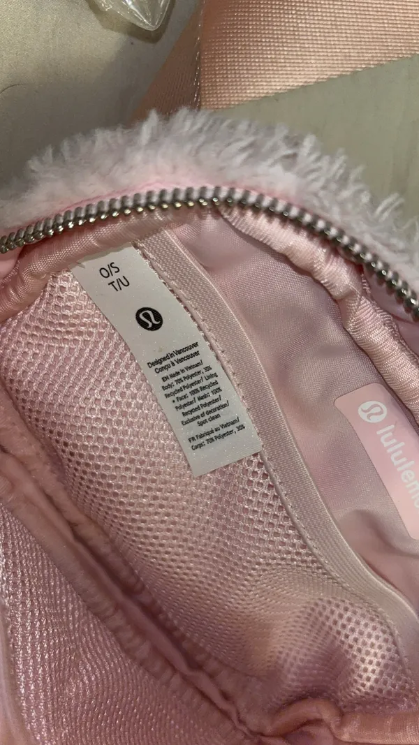 Pink Fleece Lululemon Everywhere Belt Bag - Image 3