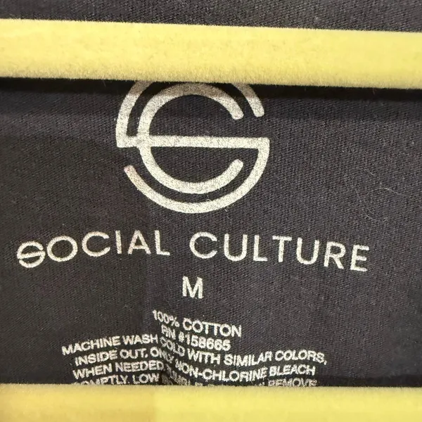 Social Culture Gray Nashville Hillsboro Village Guitar Graphic Tee Sz M - Image 5