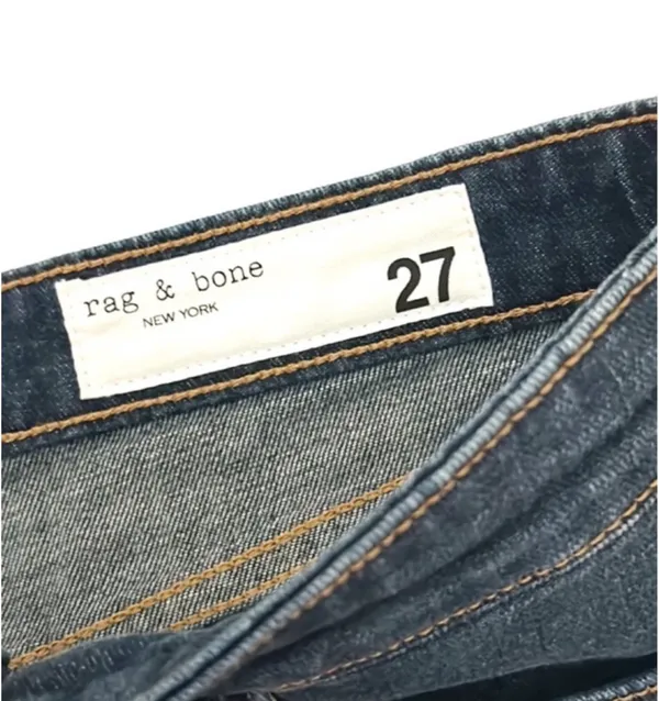 Rag & Bone Drea Low-Rise Short denim cutoff frayed hem Jean shorts size 27 - Image 6