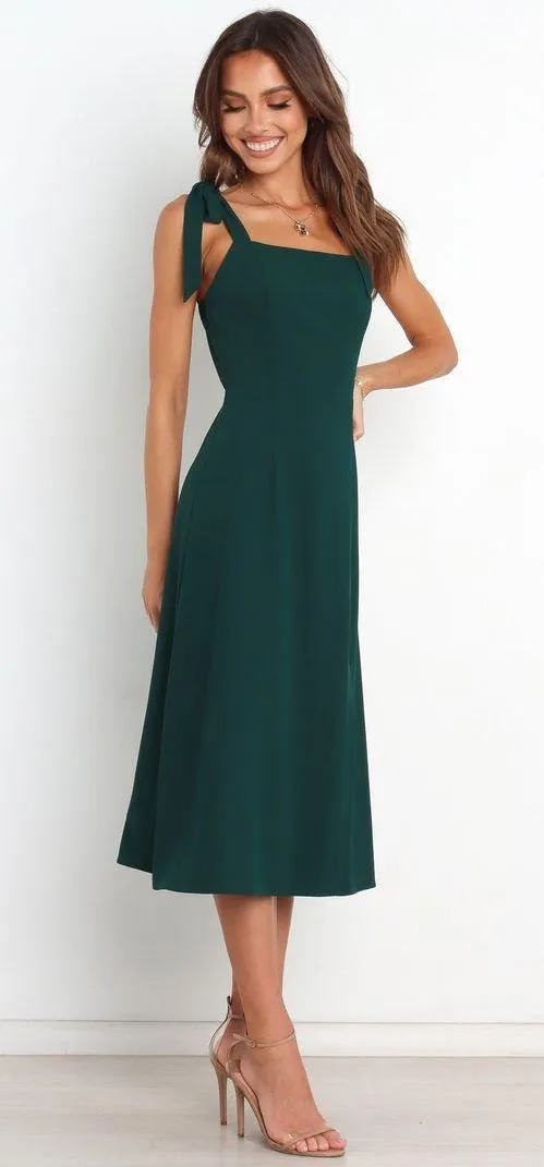 Petal and Pup Green Midi Dress - Image 2