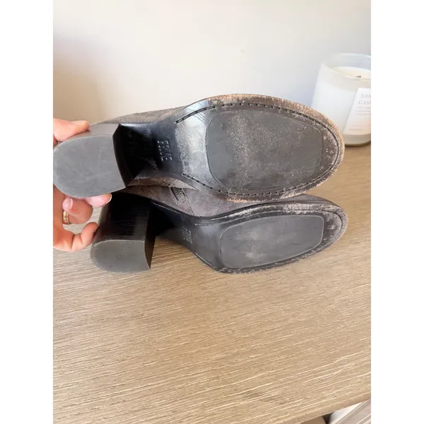 Frye Nora Whipstitch Suede Ankle Boots Womens Smoke Grey Size 7‎ - Image 6