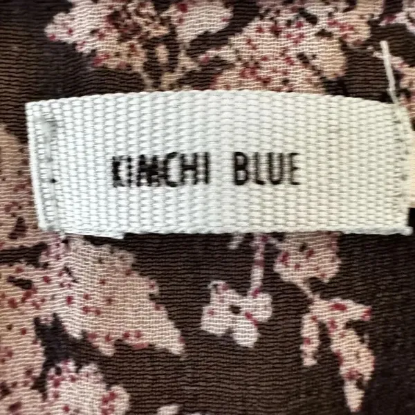 Urban Outfitters Kimchi Blue Babydoll Navy Floral Tiered Mini Lined SZ L #2423 - Image 9