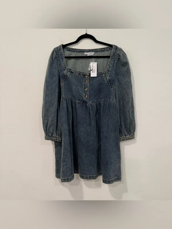 Baltic Born Gretchen Blue Denim Short Dress XL - Image 2