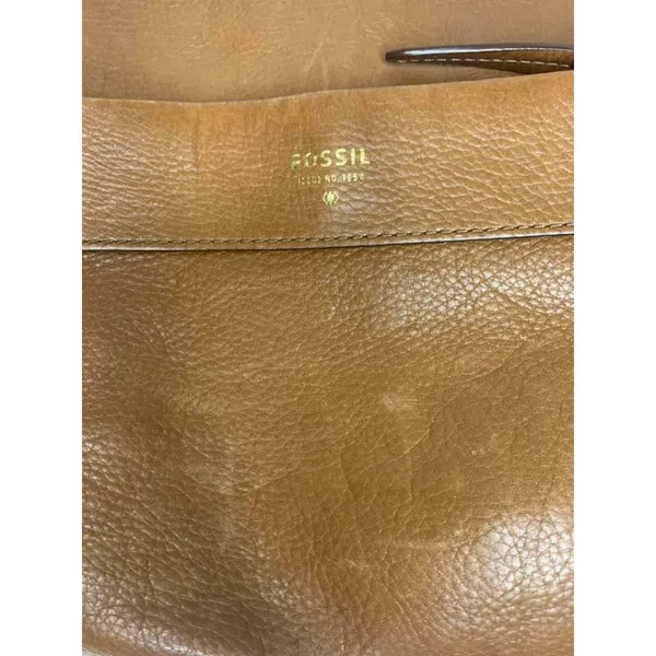 Fossil Brown Leather Crossbody Bag‎ - Image 2