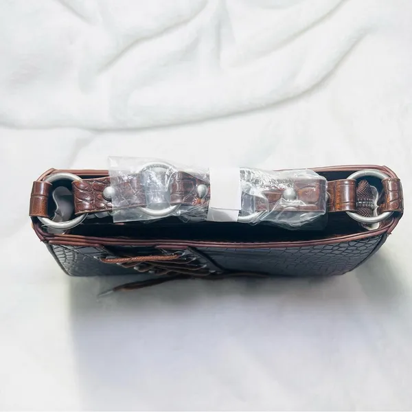 Silence + Noise Kez Boho Laced Bag in Brown - NWT - Image 5