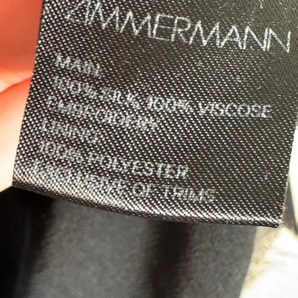 Zimmermann Black Silk Eyelet Mini Dress Womens 0 Whimsygoth Witchy Goth Damaged - Image 13