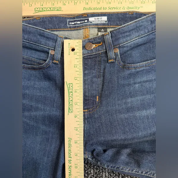 Carhartt Rugged Flex Slim Fit Jean Womens 8 Short BD4976-W NWT - Image 2