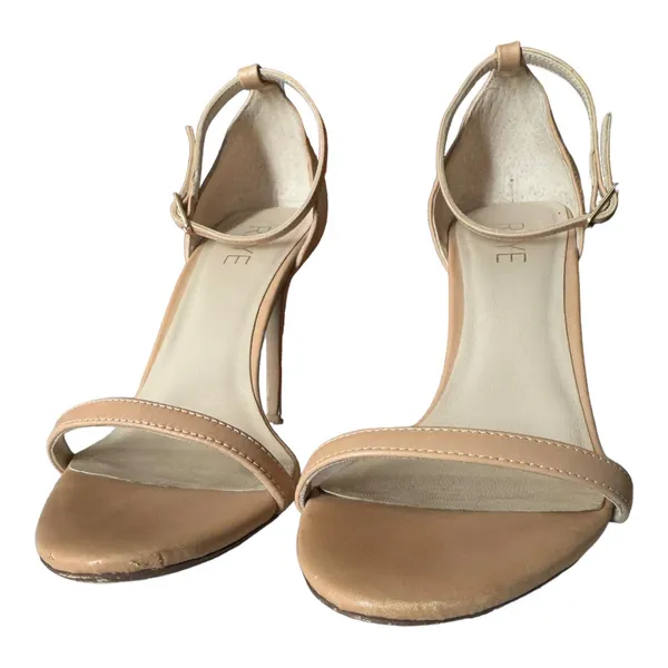 RAYE Blake Stiletto Nude Leather Stiletto heels Ankle Strap 4' size 7.5 - Image 10