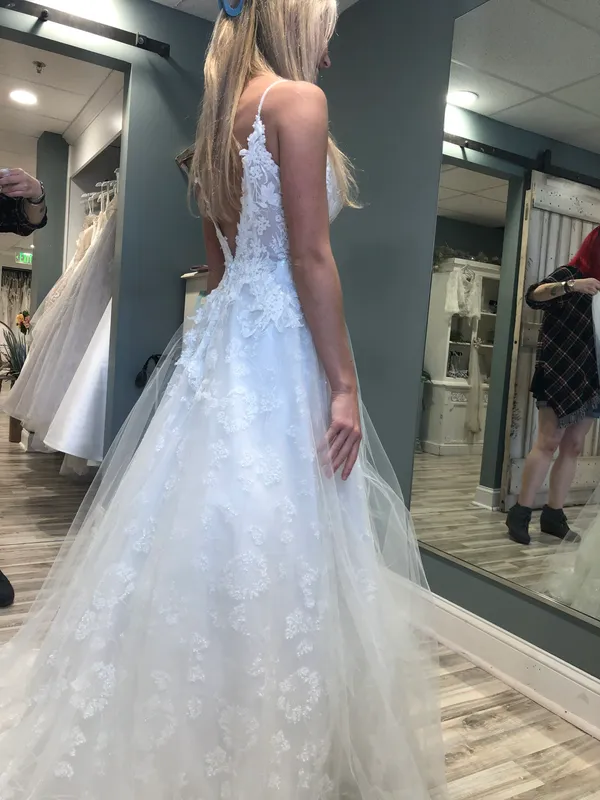 Wedding Dress White Size 8 - Image 2