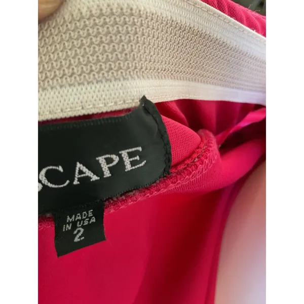 Xscape Fuschia Pink Strapless Ruched Mermaid Maxi Long‎ Gown XS5885C $258 Size 2 - Image 7