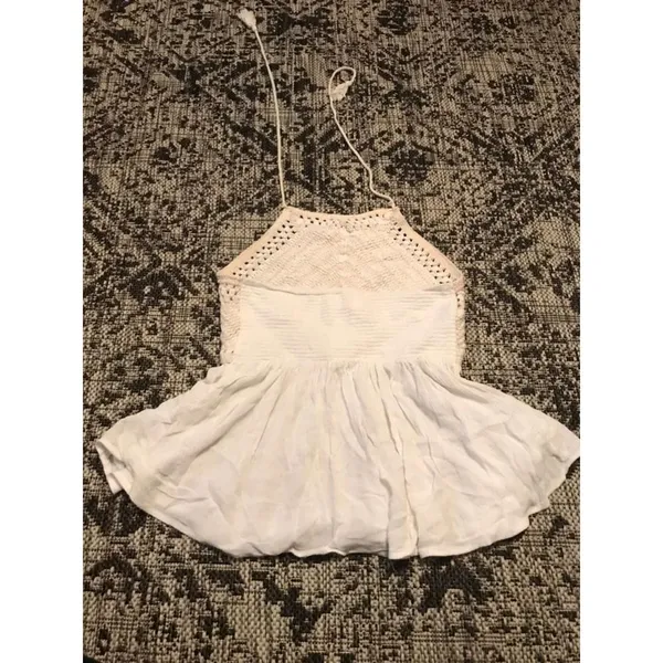O'neill crochet‎ halter top flowy- size XS cream - Image 4