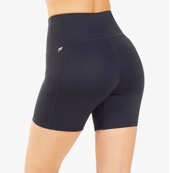 Fabletics High-Waisted UltraCool Shorts Black High Rise Biker Shorts Small - Image 2