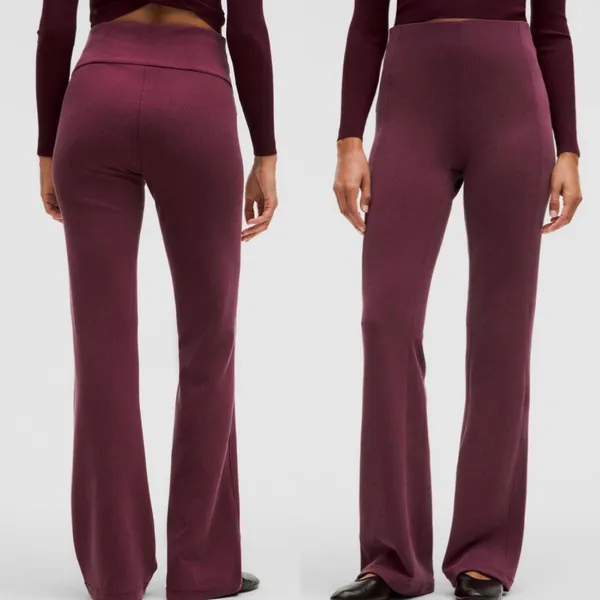 Lululemon Ribbed Softstreme Flared Pants - Image 2