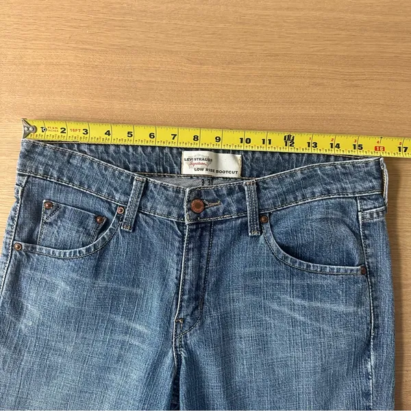 Levi's Vintage Y2K Levi Strauss Signature Low Rise Bootcut Jeans Sz 8 Medium Western - Image 13