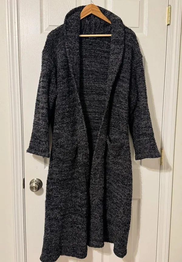 Barefoot Dreams Gray CozyChic Knit Robe #509 - Image 2