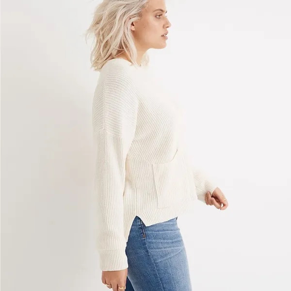 Madewell Patch Pocket Pullover Sweater Size XS - Image 2