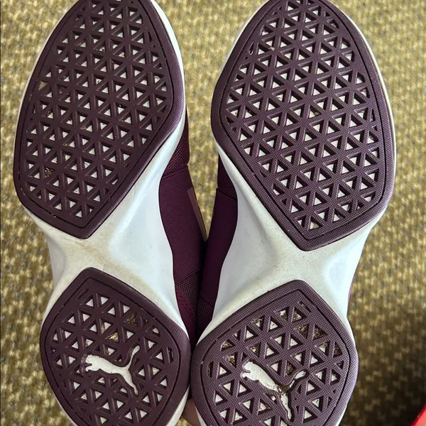 Puma Women's Slip-On Athletic Sneakers in Magenta with White Sole - Image 5