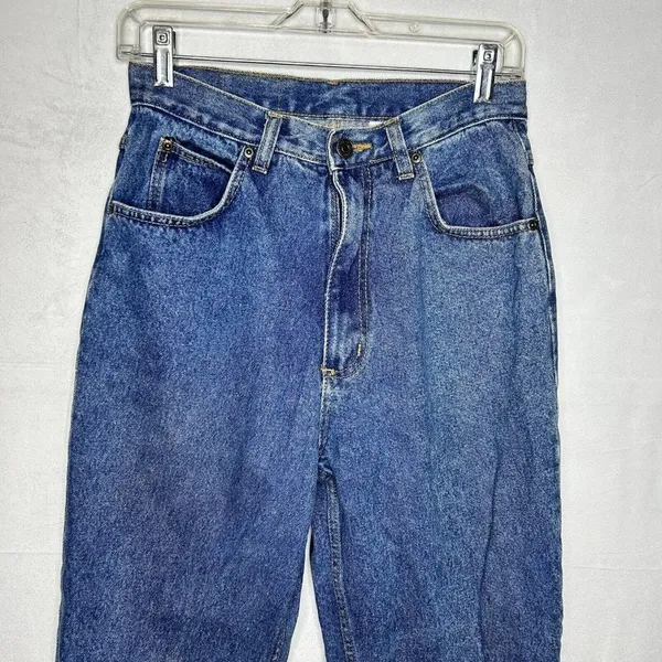 Open Trails Mom Denim Jeans Size 8 Long (27x28) High Waist/Rise 100% Cotton - Image 2