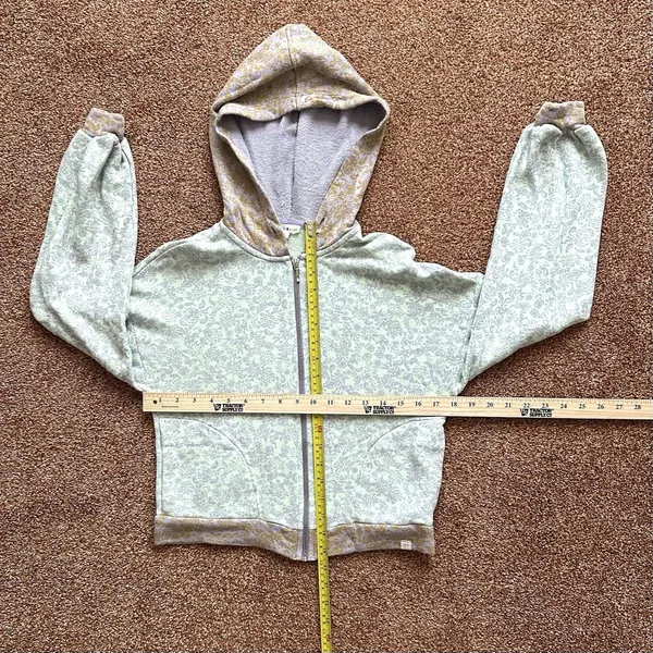 Roller Rabbit Jacket XS Hooded Floral Green Purple Fairy Kidcore Twee Soft Girl - Image 8
