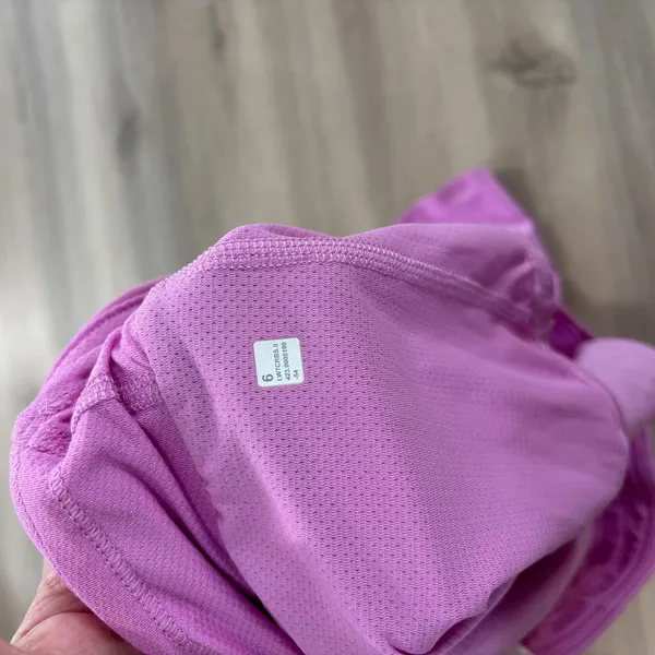 Lululemon Fast and Free Reflective High-Rise Short 3" Dahlia Mauve Pink Women 6 - Image 3