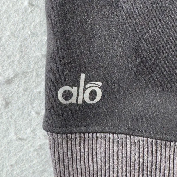1712 | Alo Yoga Y2K Goddess Ribbed Leg Warmer Yoga Leggings Black Grey Womens S‎ - Image 5