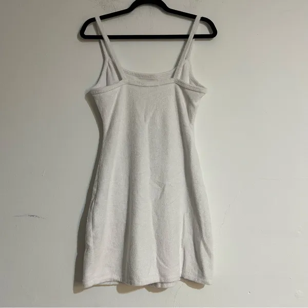 Abercrombie & Fitch White Terry Cloth Towel Mini Dress Size Small - Image 4
